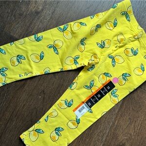 3/$20 George Kids Lemon Print Leggings - Yellow